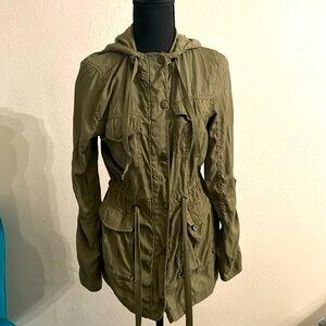 Long button down jacket